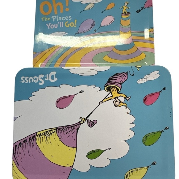 Dr. Seuss Enterprises 2014 Mini Lunchbox Crayon Chalk Box Pastel EUC - Picture 6 of 7